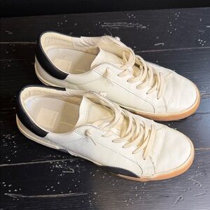 Dolce Vita Women's Cream and Black Sneakers